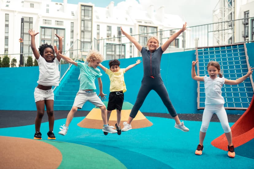 Kids jumping